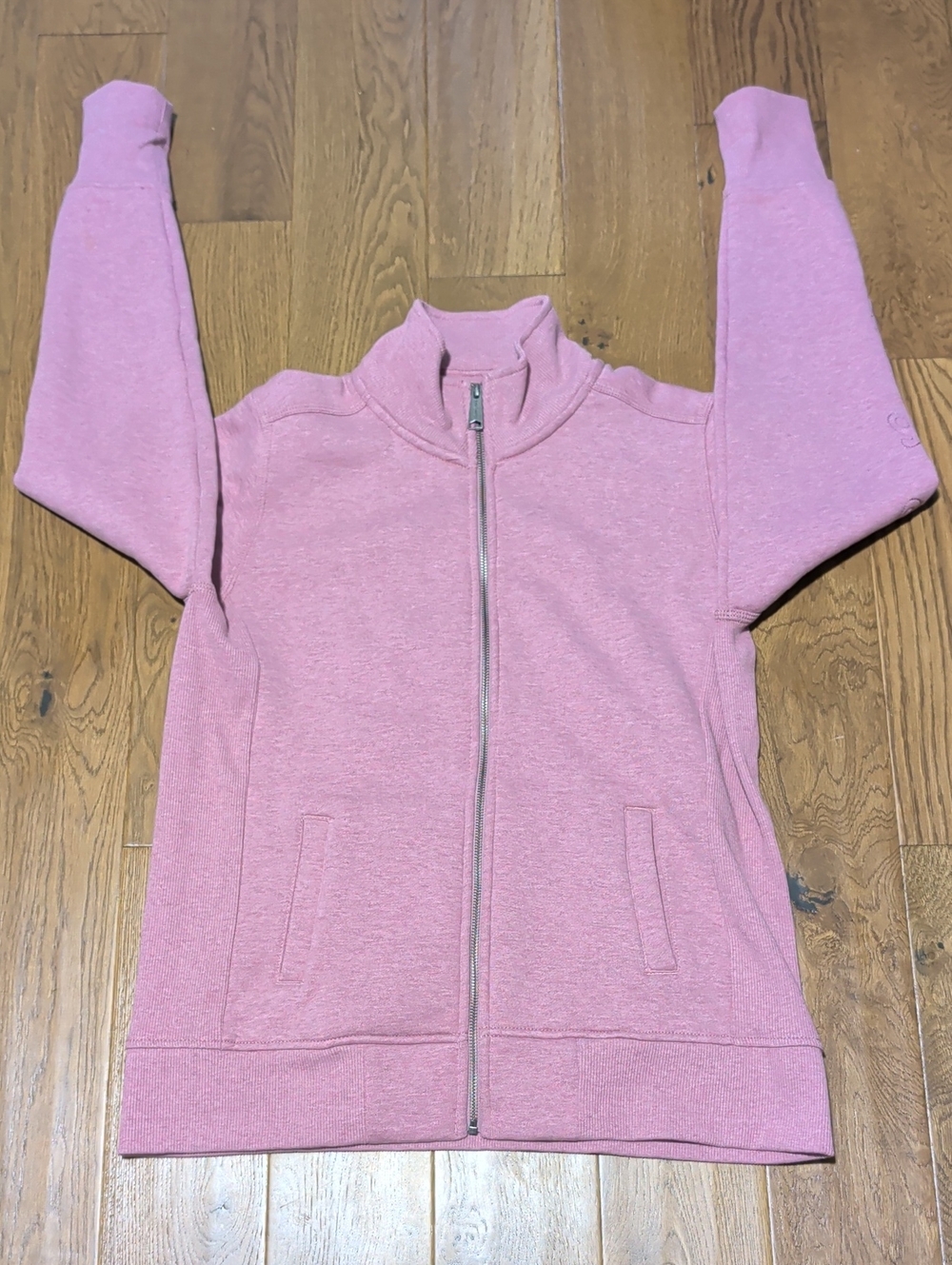 Carhartt Eomen Sweatshirt Pink Full-Zip Mock Neck Pocketd Long Sleeve Sz L 12-14